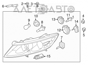 Suport far stânga Kia Optima 11-15 nou OEM original