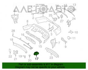 Suportul pentru bara spate dreapta Mercedes W164 ML