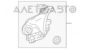 Blocare ușă spate dreapta Toyota Highlander 14-19