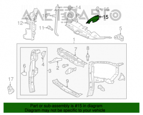 Capacul televizorului stânga Toyota Highlander 14-19, nou, original OEM