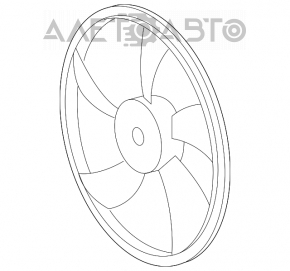 Rotor ventilator de racire stanga Toyota Highlander 14-19 2.7, 3.5 pentru motor inalt nou original OEM