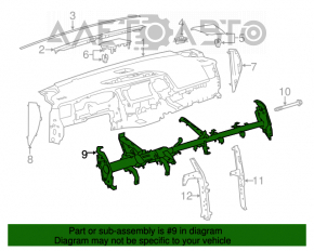 Tubul de subtorpilor pentru Toyota Highlander 14-19