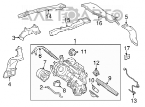 Печка задняя в сборе Toyota Highlander 14-19