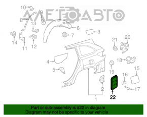 Grila de ventilatie dreapta Toyota Highlander 14-19