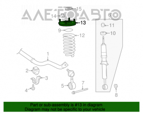 Suport amortizor față stânga Toyota Sequoia 08-16