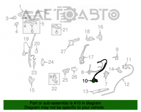 Blocare ușă spate dreapta jos Toyota Sienna 04-10