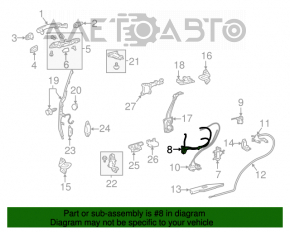 Blocare ușă spate stânga față Toyota Sienna 04-10