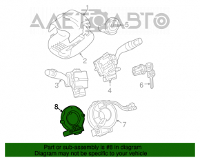 Senzorul unghiului de rotire a volanului pentru Toyota Sienna 07-10