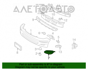 Заглушка птф правая Toyota Sienna 04-10