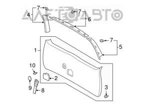 Capacul portbagajului pentru Toyota Sienna 04-10