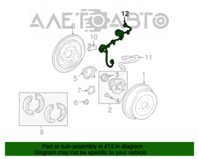 Cablu senzor ABS spate stânga Toyota Sienna 04-10