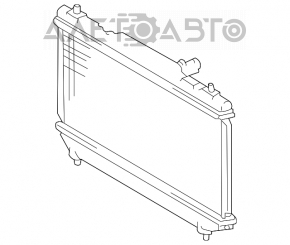 Радиатор охлаждения вода Toyota Solara 2.4 04-08 новый неоригинал LUZAR