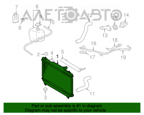 Radiator de răcire apă Toyota Solara 2.4 04-08