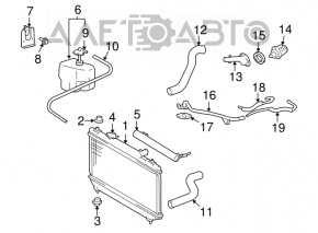 Radiator de răcire apă Toyota Solara 2.4 04-08 nou neoriginal AVA