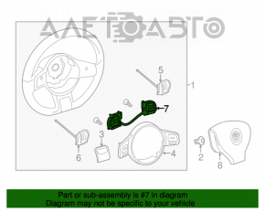 Butonierele de control de pe volanul VW Beetle 12-19