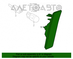 Dimensiunea barei de protecție față dreapta VW Beetle 12-19 nouă OEM originală.