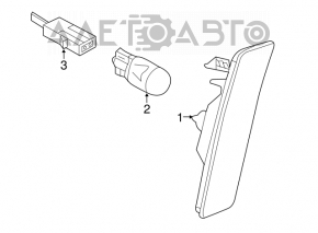 Dimensiunea barei de protecție față dreapta VW Beetle 12-19 nouă OEM originală.