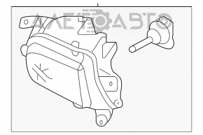 Farul de ceață dreapta pentru VW Jetta 15-18 USA, nou, neoriginal.