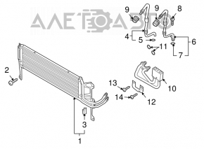 Radiator de ulei de răcire VW Tiguan 09-17, cutie de viteze automată, nou, neoriginal.