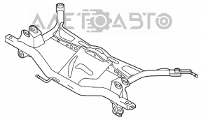 Bara spate VW Tiguan 09-17 FWD ruginită.