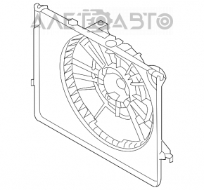 Carcasa radiator difuzor gol Kia Optima 14-15 rest nou original OEM