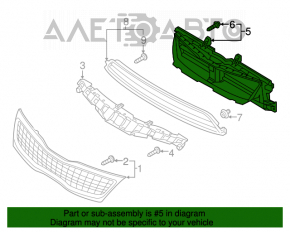 Jaluzele deflectorului radiatorului Kia Optima 14-15 hibrid