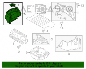 Capacul arcului drept Kia Optima 14-15 hibrid