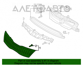 Grila radiatorului Kia Optima 14-15 rest hybrid