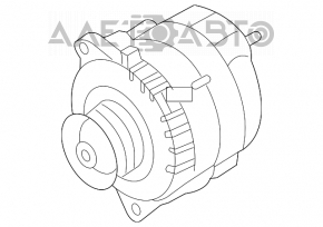 Generatorul Nissan Rogue 07-12 are capacul din spate rupt