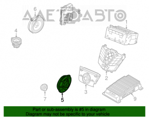 Difuzor ușă spate stânga Ford Escape MK3 13-19 titan 4 ohmi