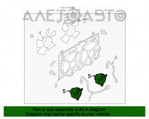 Мотор вентилятора охлаждения левый Nissan 350z