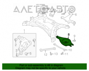 Maneta inferioară din spate dreapta Nissan 350z