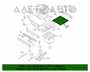 Capacul portbagajului Nissan Murano z50 03-08 negru