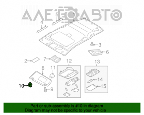 Suport pentru parasolar dreapta Nissan Murano z51 09-14