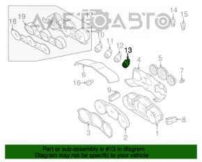 Butonul de deschidere a capacului rezervorului de combustibil Nissan Murano z51 09-14