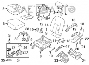 Управление водительским сидением Nissan Murano z52 15-