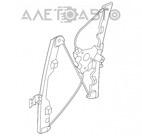 Geam electric cu motor, fata stanga, Nissan Rogue 07-12.