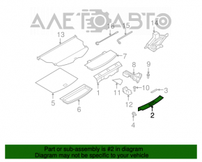 Capacul portbagajului Nissan Rogue 07-12