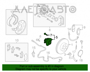 Rulment roată spate stânga Nissan Rogue 07-12