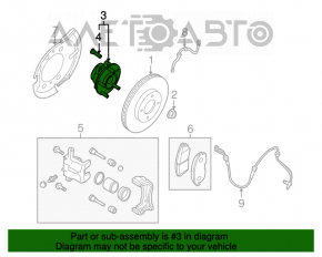 Rulment roată față stânga Nissan Rogue 07-12