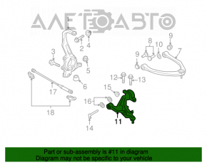 Maneta inferioară din față dreapta Nissan Rogue 07-12