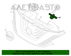 Камера передняя Nissan Murano z52 15-