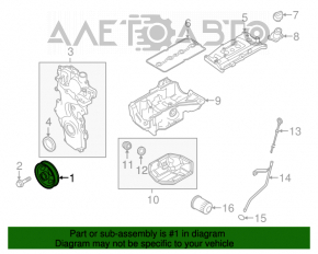 Polea arborelui cotit MR18DE Nissan Versa 1.8 10-12