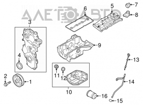 Polea arborelui cotit MR18DE Nissan Versa 1.8 10-12