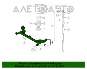 Bara spate Nissan Versa 1.8 10-12