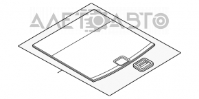 Capacul portbagajului Porsche Cayenne 958 11-14 negru.