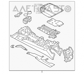 Consola centrală cu cotieră pentru Porsche Cayenne 958 11-14