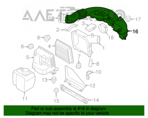 Воздуховод Subaru Forester 14-18 SJ 2.5