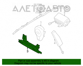 Подушка безопасности airbag коленная водительская левая Subaru Forester 14-18 SJ серая