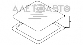 Geamul panoramic al Subaru Forester 14-18 SJ